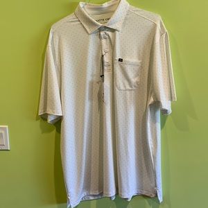 MATTE GRAY POLKA DOT POLO